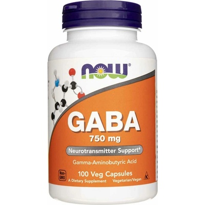 Now Foods GABA 750 mg 100 kapsúl