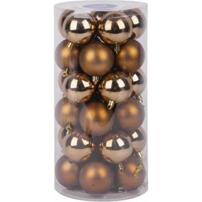 Gule MagicHome Vianoce, 30 ks, medené, mix, na vianočný stromček, 6 cm