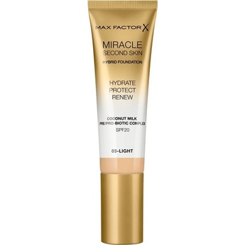 Max Factor Miracle Second Skin Hybrid Foundation make-up 03 Light 30 ml