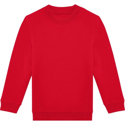 B&C Collection id. 332 crew kids / Детски суитшърт - червен 128 (01k33200463)