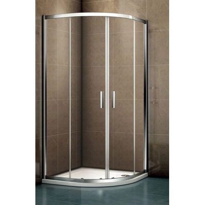 Riho Hamar 2.0 sprchový kout 90x90 cm půlkulatá chrom lesk/průhledné sklo G007002120