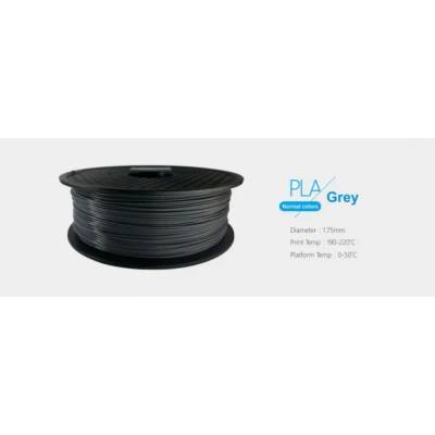 3D ФИЛАМЕНТ 1, 75mm PLA Grey /1kg ролка/