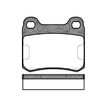 Sada brzdových platničiek kotúčovej brzdy REMSA 0157.10