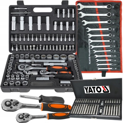 GEKO Gola sada 1/4" a 1/2", 108-dielna v plastovom kufri