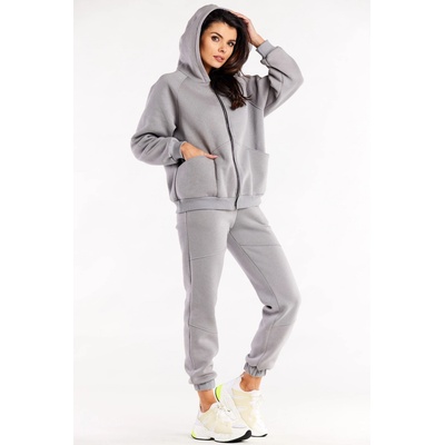 Infinite You Woman's Pants M325 šedá