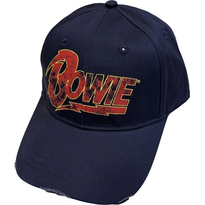 David Bowie Flash Logo Шапка с козирка Navy Blue UNI (BOWCAP01N)