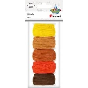 TITANUM Thread 10m brown tone 5 colors