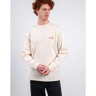 Carhartt WIP L/S American Script T-Shirt Natural