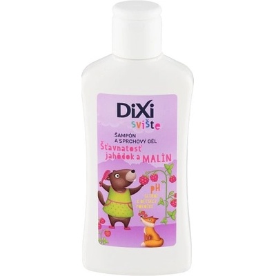 Dixi Svište šťavnatosť jahôdok a malín šampón a sprchový gél 100 ml