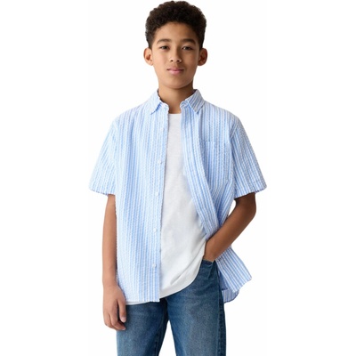 GAP Seersucker svetlomodrá,biela