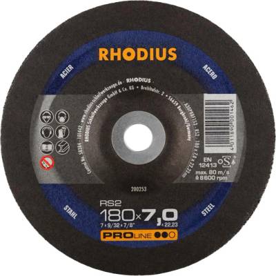 RHODIUS Brusný kotouč RS2 180 x 7,0 x 22,23 PROline 200253