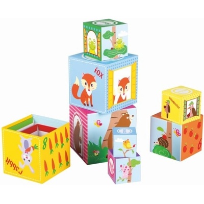 Lelin pyramida z 10 kostek Les