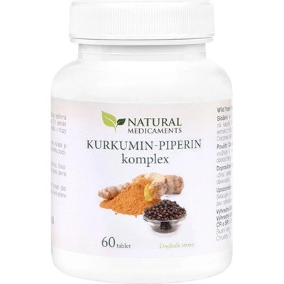 Natural Medicaments Kurkumín-piperín komplex 60 tabliet