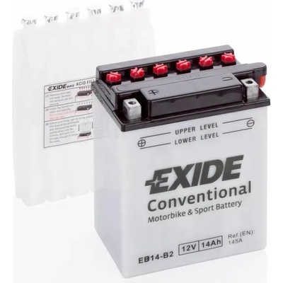 Exide Conventional Motor 12V 14Ah 145A left+ YB14-B2
