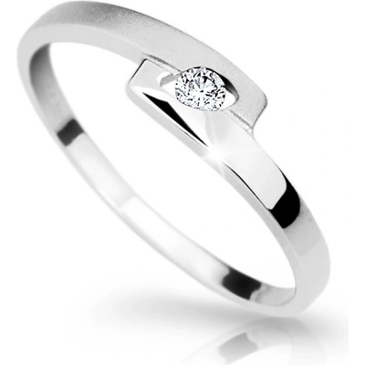 Cutie Diamonds elegantný prsteň z bieleho zlata s briliantom DZ6725 1284 00 X 2