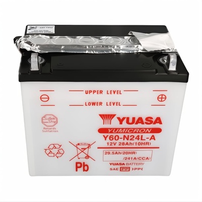 YUASA Yumicron 12V 28Ah right+ Y60-N24L-A