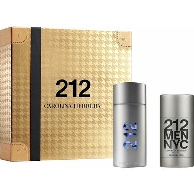 Carolina Herrera 212 NYC Men EDT 100 ml + Carolina Herrera 212 NYC Men deostick 75 ml