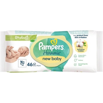 Pampers Мокри кърпички Pampers Harmonie Newborn - 46 броя