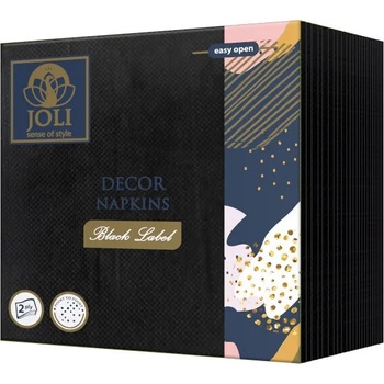 Image 1 of Joli черни салфетки лукс двупластови 30 бр