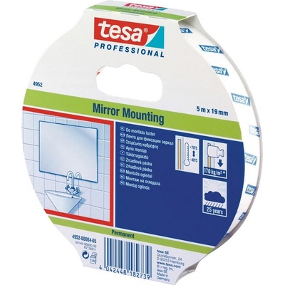 Tesa Páska PRO Mirror oboustranná pěnová lepící páska na zrcadla 19 mm x 5 m
