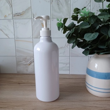 DomaLEP Plastová lahvička 1 000 ml bílý dávkovač