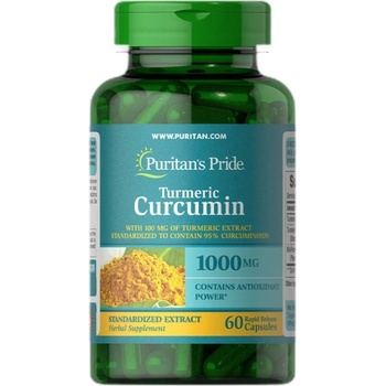 Image 1 of Puritan's Pride Turmeric Curcumin 1000 mg with Bioperine 5 mg [60 капсули]