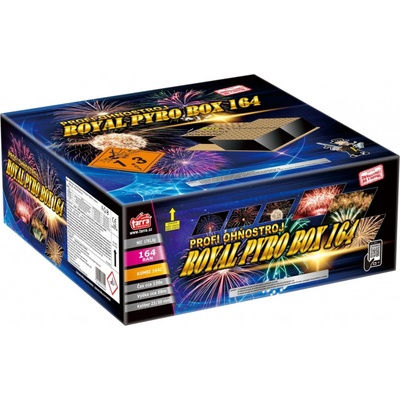 Profi složený Ohňostroj ROYAL PYRO BOX 164 ran 1 1 Čína KOMBI164C