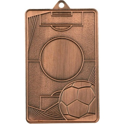 MMC7045/B Medaila futbal 70x45 mm hr.2 5mm bronz 7x4 5x0 25 cm Výška cm
