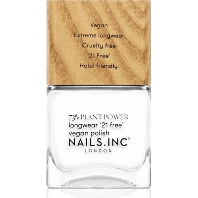 Nails Inc. Plant Power dlhotrvajúci lak na nechty odtieň Free time it's me time 14 ml
