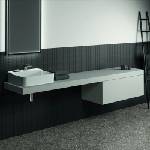 Ideal Standard Плот за мивка Ideal Standard Atelier Conca без изрез, матово бял, 240 см (T4342Y1)