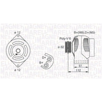generátor MAGNETI MARELLI 063731884010