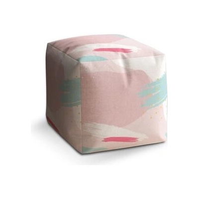 Sablio Taburet Cube Světlý vzor: 40x40x40 cm
