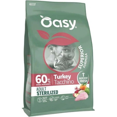 Oasy Cat Superior Sterilized krůtí 1,5 kg