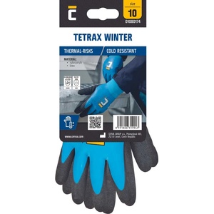 CERVA Cerva tetrax winter блистер / Напоени изолирани плетени ръкавици, латекс (0108017443080bn)