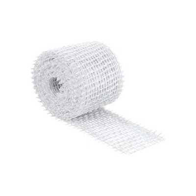 Jutový dekoračný opasok - 3m x 4 cm - bielená