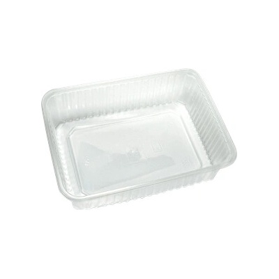 ECOFOL Plastová miska hranatá PP 180x133x48 mm 750 ml transparentní ideal pack® bal/50 ks