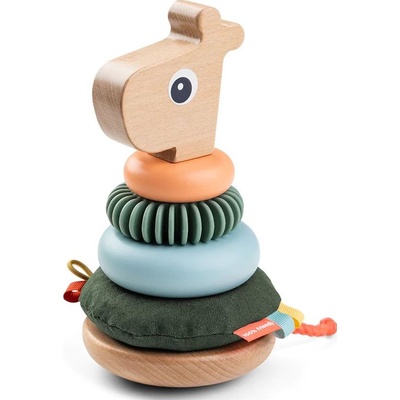 Done by deer Играчка пирамида Raffi дървена (4833179)
