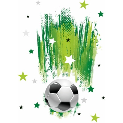 Pol-Mak Papírový ubrus 180 cm Football with Stars