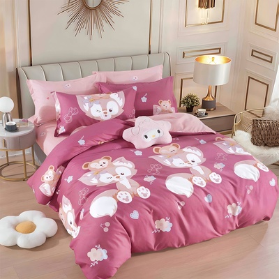 EmonaMall Двулицево спално бельо EmonaMall, 6 части - Модел S17092 (S17092-99999d)