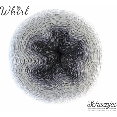 Whirl Sheepjes 751 šedo-černý melír