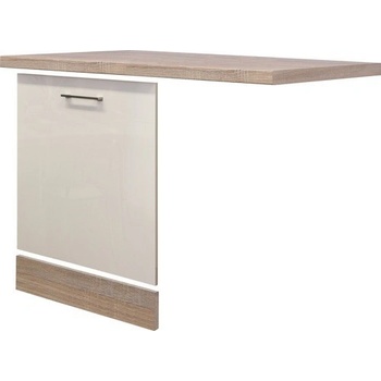 Flex-Well Sada krytu na plne vstavanú umývačku Flex Well Nepal vr. pracovné dosky a soklové lišty kašmírový odtieň lesklý