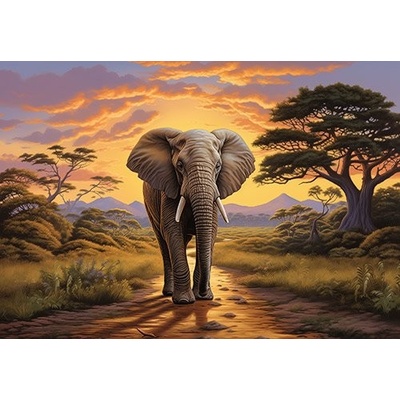 Postershop Fototapeta vliesová Animals Elephant Safari rozměry 416x254 cm