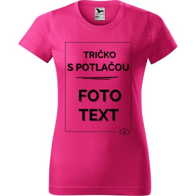 Damske tričko s potlačou Ružová