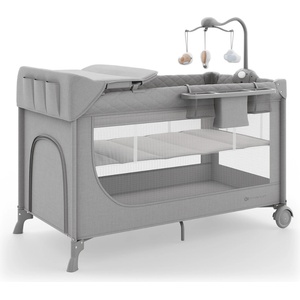 KinderKraft Leody up сгъваема бебешка кошара с аксесоари (5902533930128)