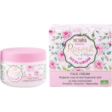 Victoria Beauty Roses and Hyaluron denný hydratačný krém s ružovým olejom a kyselinou hyalurónovou 50 ml