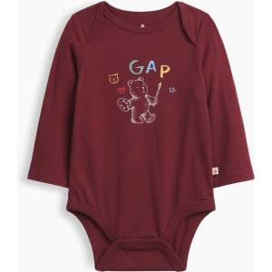 GAP Бебешко боди Brannan bear GAP GAP | Cherven | Момчешки | 0-3 месеца