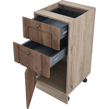 ИРИМ Долен кухненски шкаф Сити АРФ-Дъб натурал-06-73 40 см