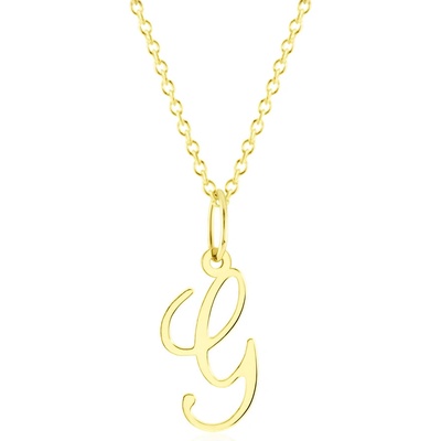 Gemmax Zlatý řetízek s písmenem „G“ GUSYN-42641-36261