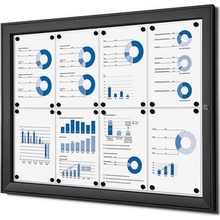 Showdown Displays Magnetická vitrína Teo 8 x A4