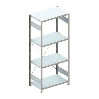 META zásuvný základní regál 2000 x 750 x 600 mm 4 police 100 kg